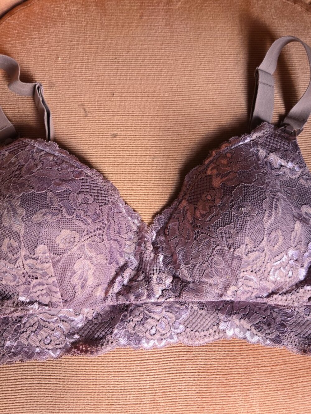 Kindred Bravely XS BUSTY Lace Minimalist Nursing & Maternity Bra - Twilight